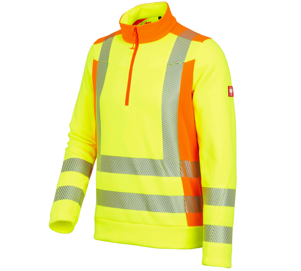 Témy: Reflexný ochranný flísový sveter e.s.motion 2020 + výstražná žltá/výstražná oranžová