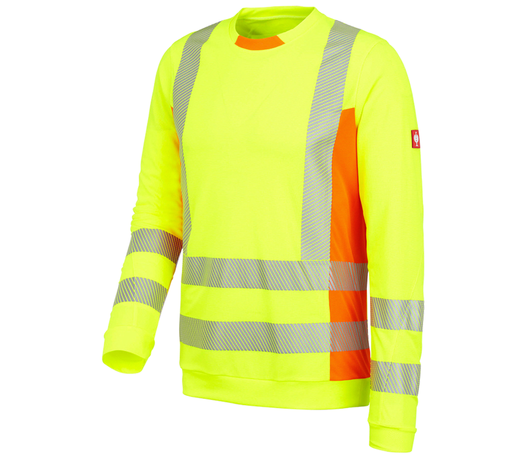Tričká, pulóvre a košele: Reflex.ochr.funk.tričko dlhým ruk. e.s.motion 2020 + výstražná žltá/výstražná oranžová