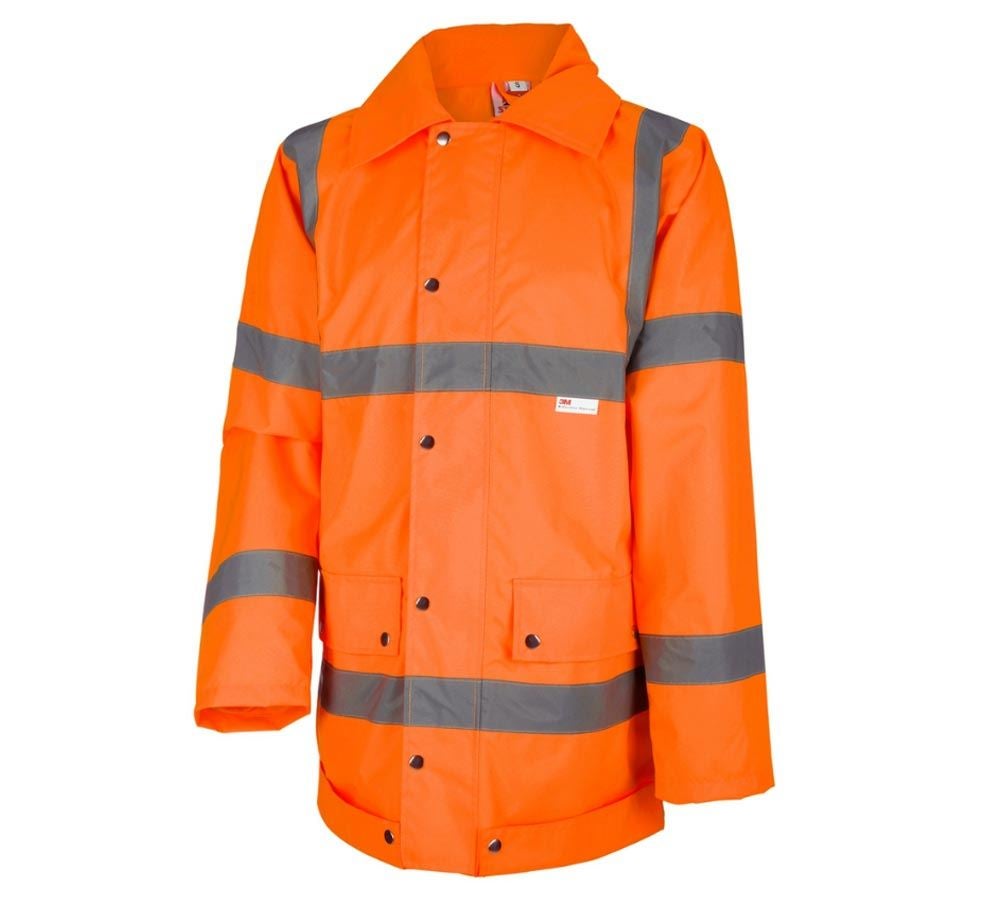 Pracovné bundy: Reflexná ochranná bunda do dažďa STONEKIT + výstražná oranžová
