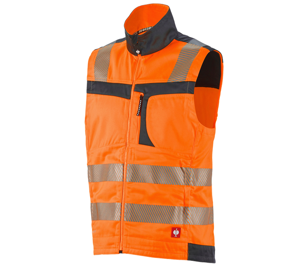 Vesty: Reflexná ochranná vesta e.s.motion + výstražná oranžová/antracitová