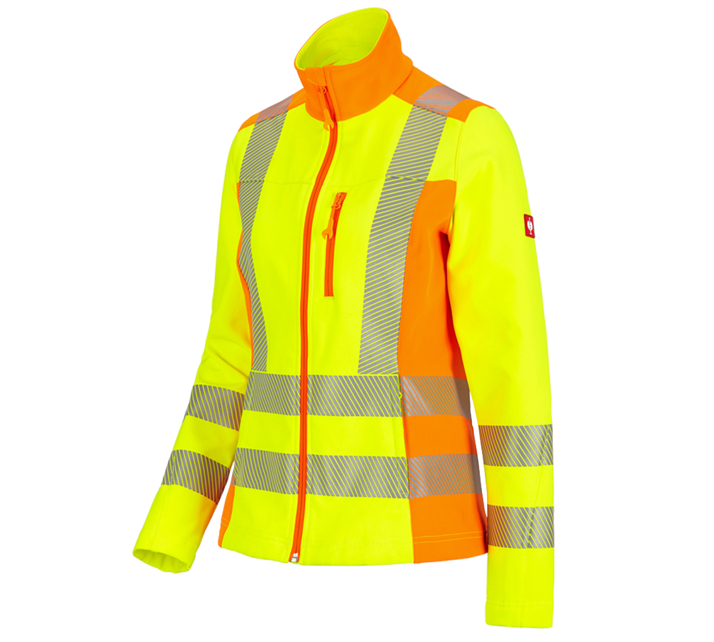Pracovné bundy: Reflex.ochr.softsh.bunda softl. e.s.motion 2020,d + výstražná žltá/výstražná oranžová