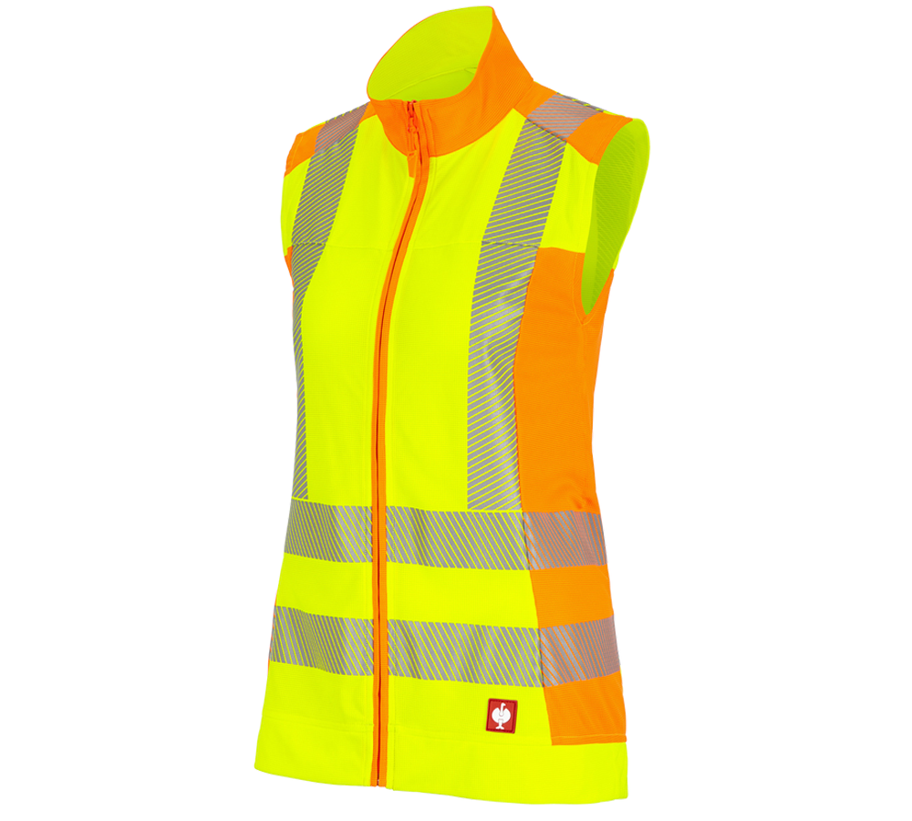 Vesty: Reflexná ochranná funkčná vesta e.s.motion 2020, d + výstražná žltá/výstražná oranžová