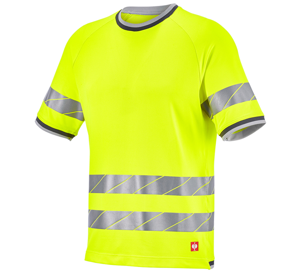 Odevy: Reflexné ochranné funkčné tričko e.s.ambition + výstražná žltá/antracitová