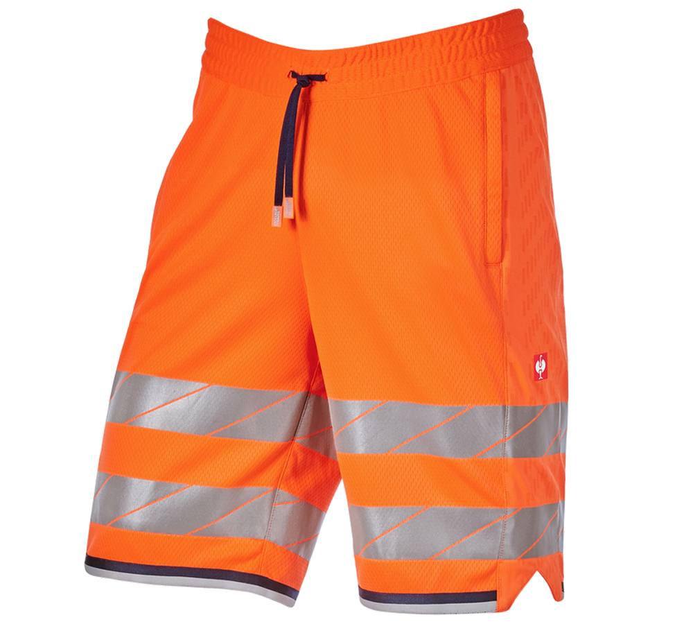 Témy: Reflexné funkčné šortky e.s.ambition + výstražná oranžová/tmavomodrá