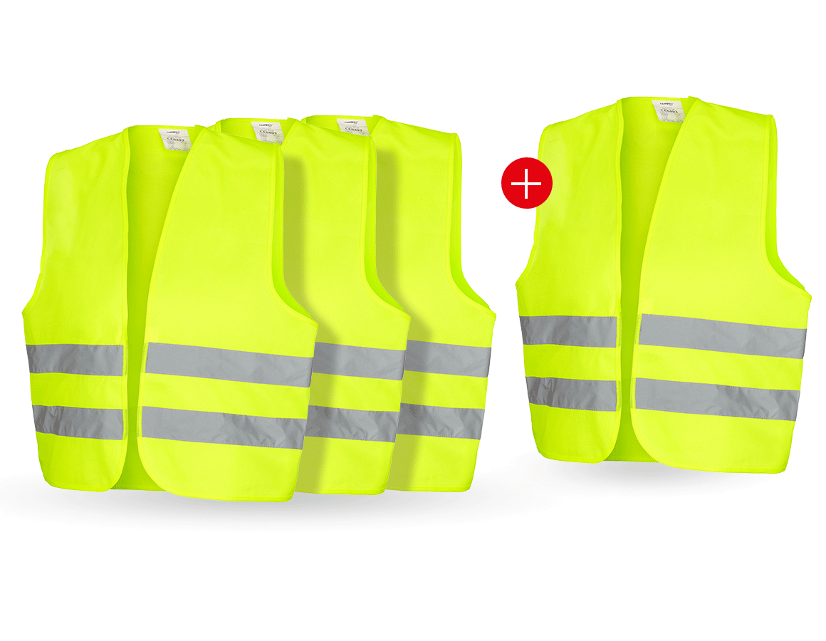 Oblečenie: 4 za 3 Reflexná ochranná vesta Basic STONEKIT + výstražná žltá