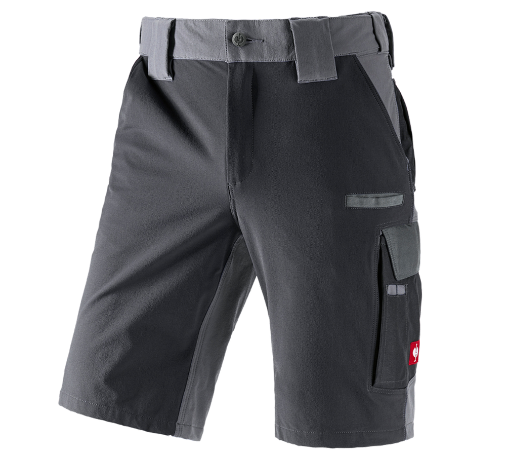 Pracovné nohavice: Funkčné šortky e.s.dynashield + cementová/grafitová