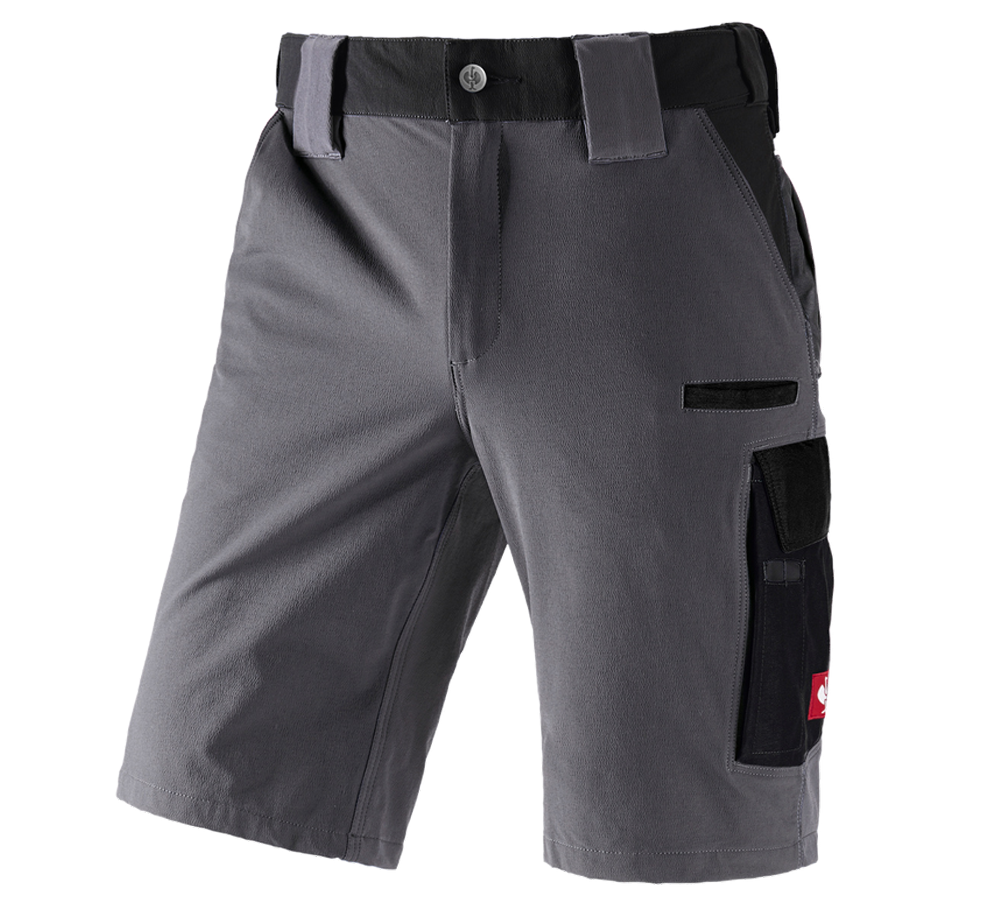 Pracovné nohavice: Funkčné šortky e.s.dynashield + cementová/čierna