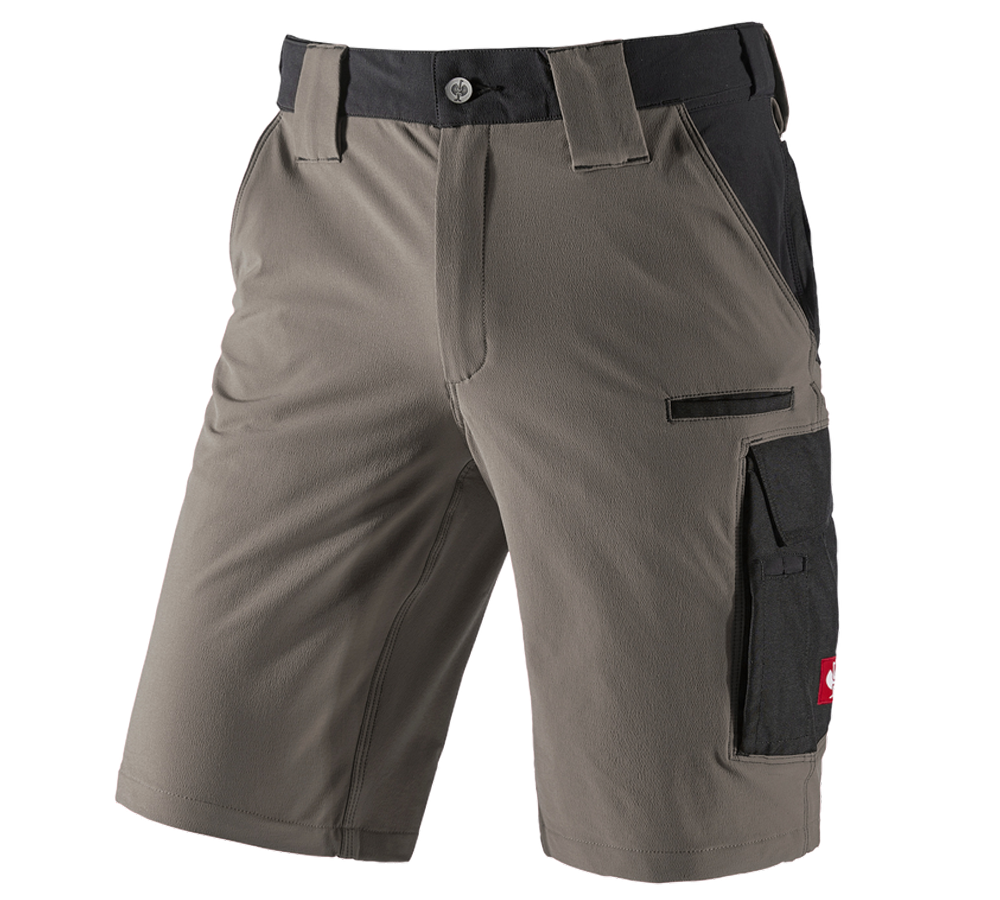 Pracovné nohavice: Funkčné šortky e.s.dynashield + kamenná/čierna