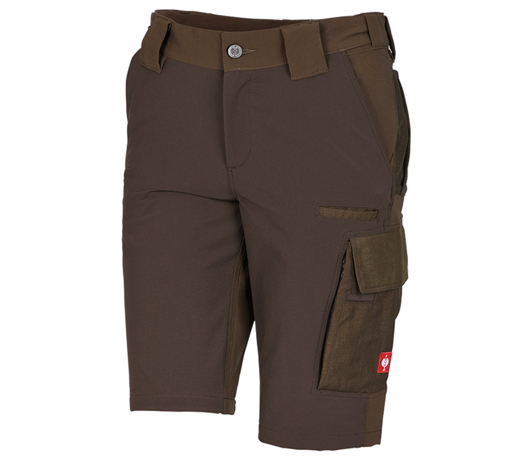 Pracovné nohavice: Funkčné šortky e.s.dynashield, dámske + lieskový oriešok/gaštanová