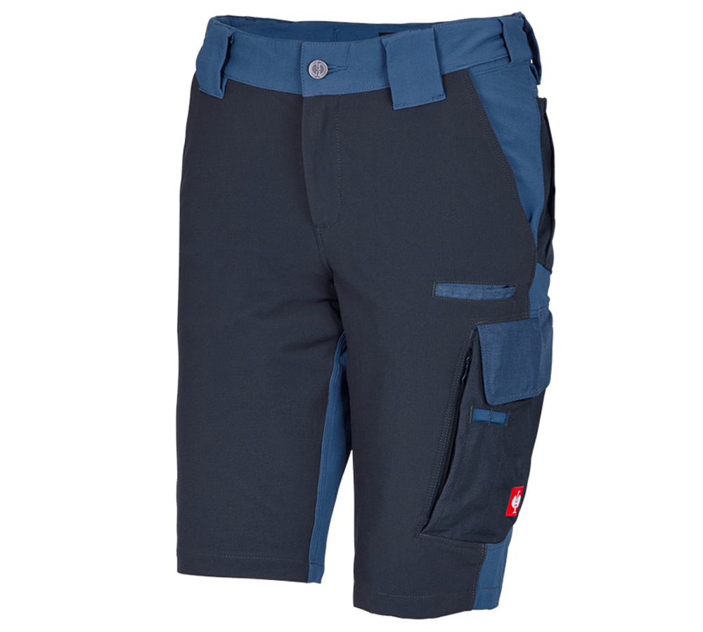 Pracovné nohavice: Funkčné šortky e.s.dynashield, dámske + kobaltová/pacifická