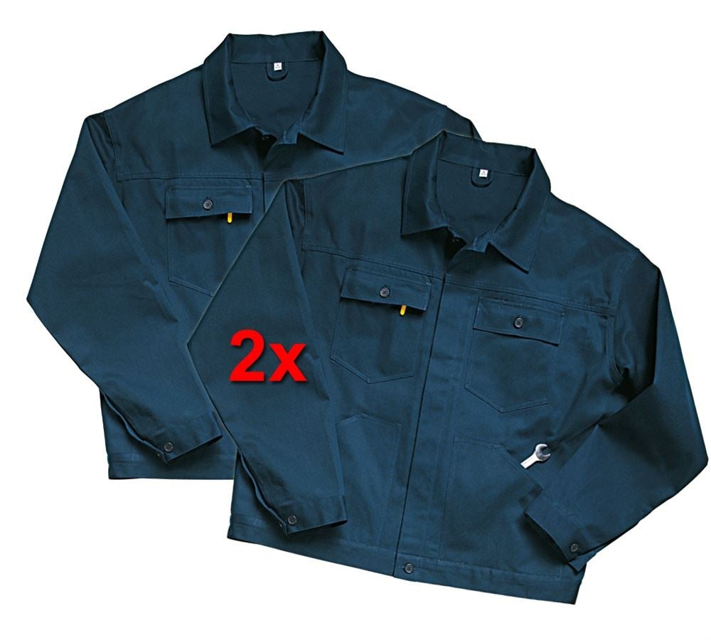 Pracovné bundy: Pracovná bunda Basic, balenie 2 ks + tmavomodrá