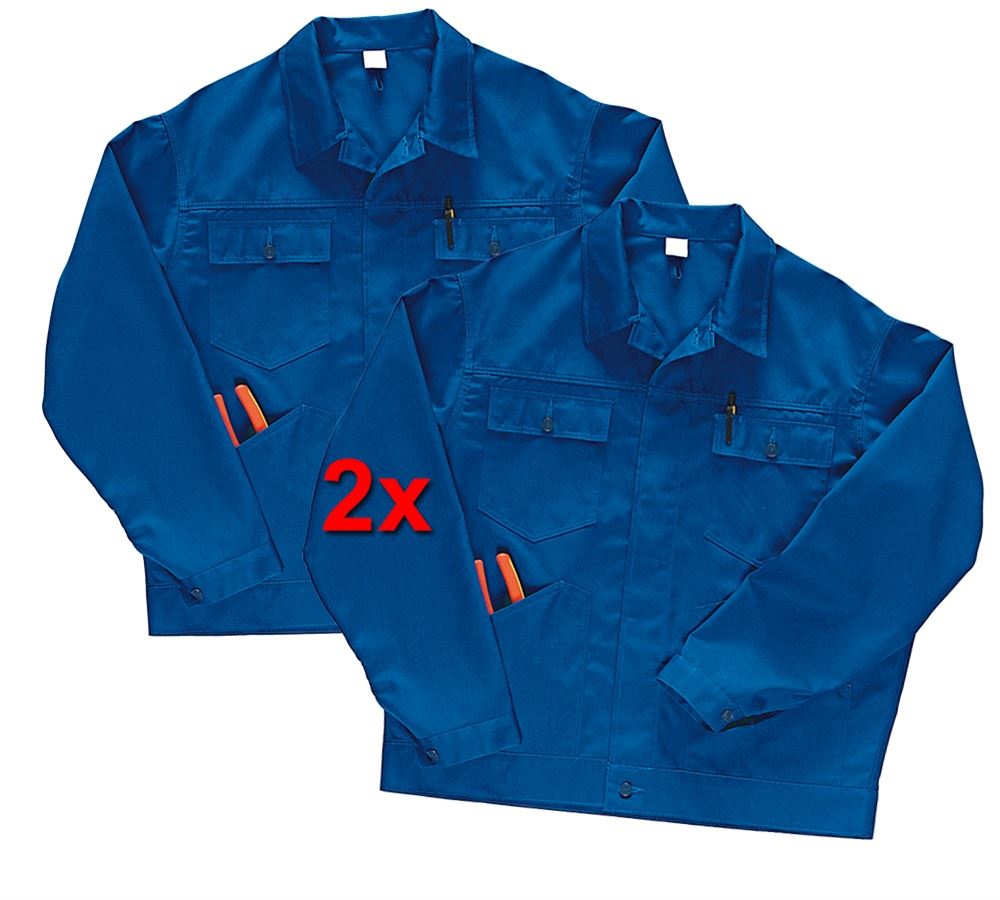 Pracovné bundy: Pracovná bunda Economy, balenie 2 ks + nevadzovo modrá
