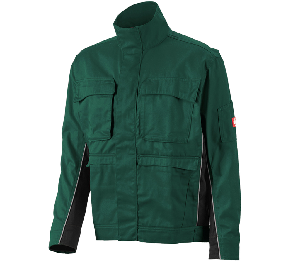 Pracovné bundy: Pracovná bunda e.s.active + zelená/čierna