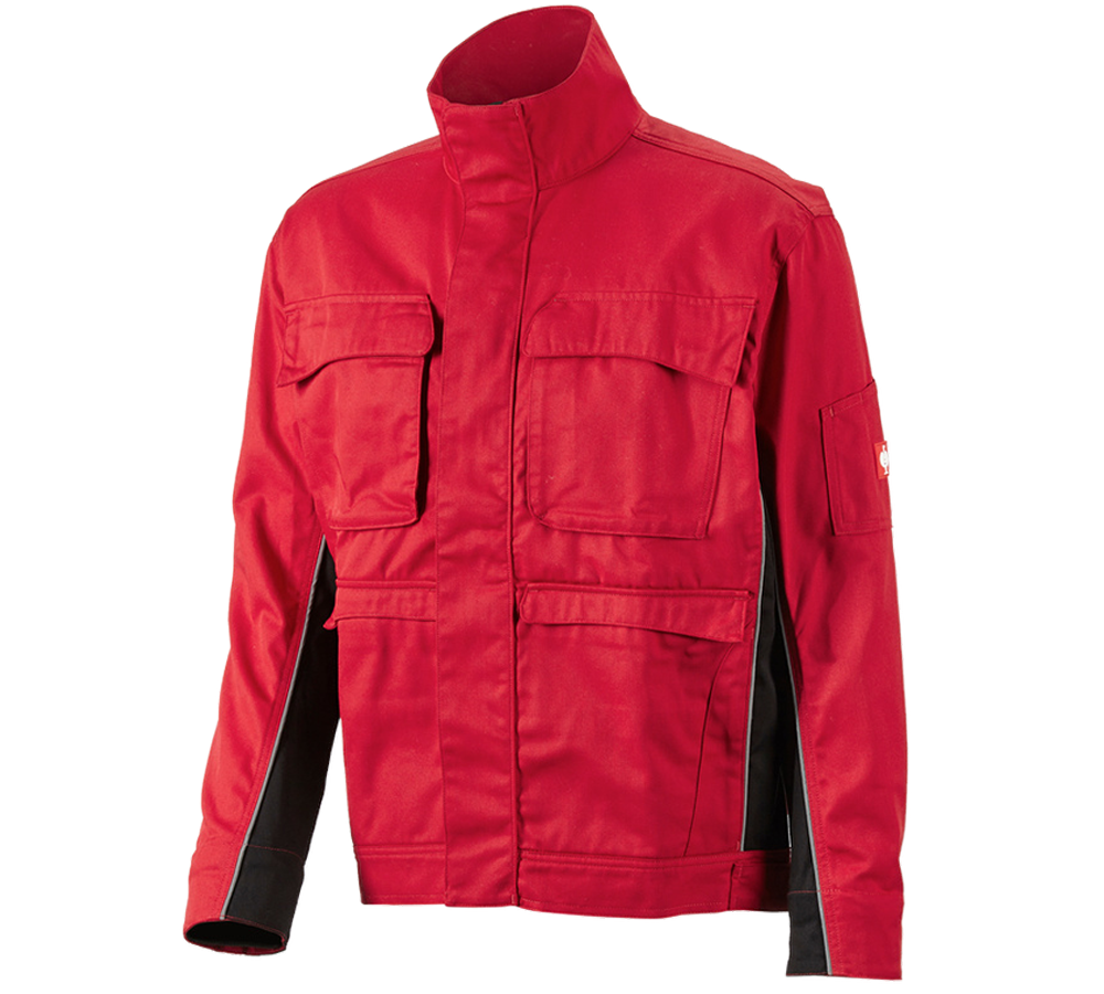 Pracovné bundy: Pracovná bunda e.s.active + červená/čierna