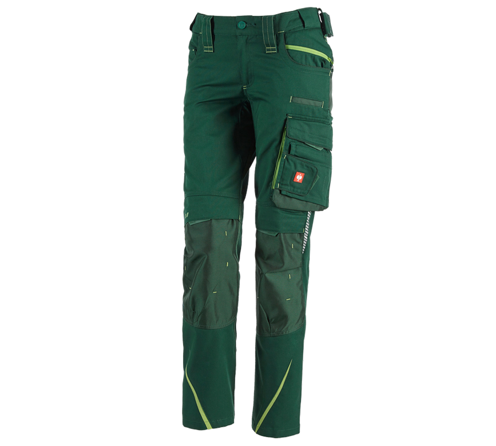 Pracovné nohavice: Dámske nohavice e.s.motion 2020 + zelená/morská zelená
