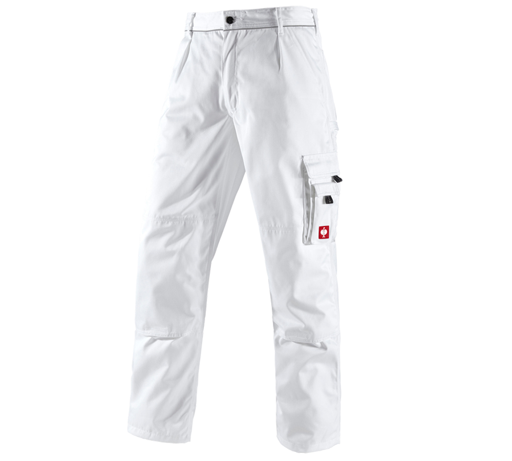 Pracovné nohavice: Nohavice do pása e.s.classic + biela