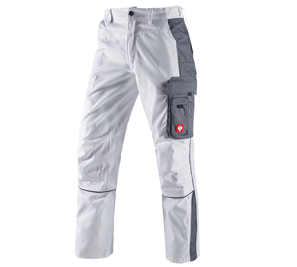 Pracovné nohavice: Nohavice do pása e.s.active + biela/sivá