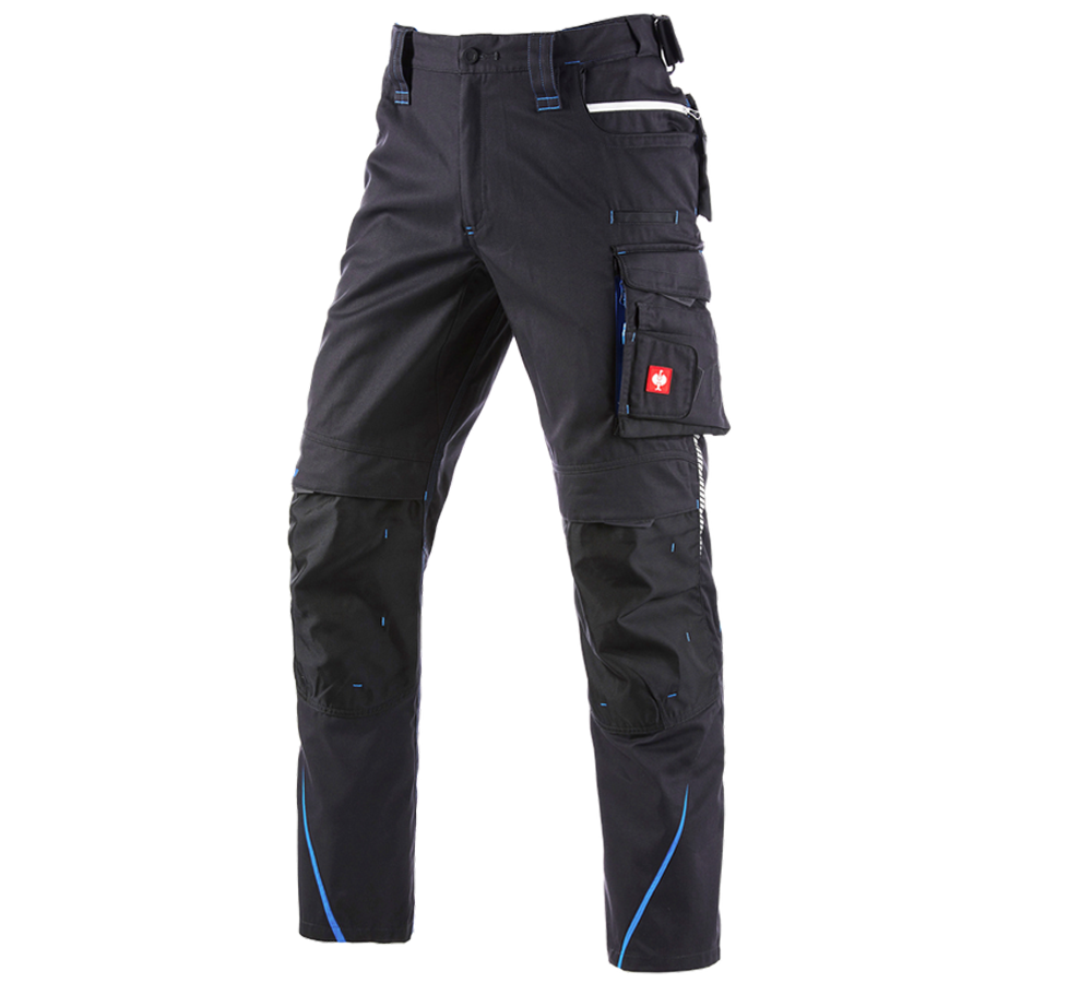 Pracovné nohavice: Zimné nohavice do pása e.s.motion 2020, pánske + grafitová/enciánová modrá