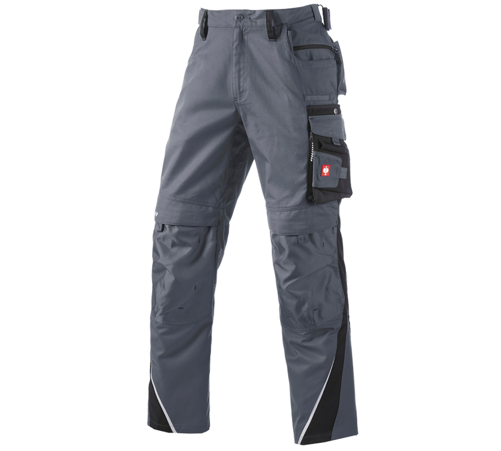 Pracovné nohavice: Zimné nohavice do pása e.s.motion + sivá/čierna