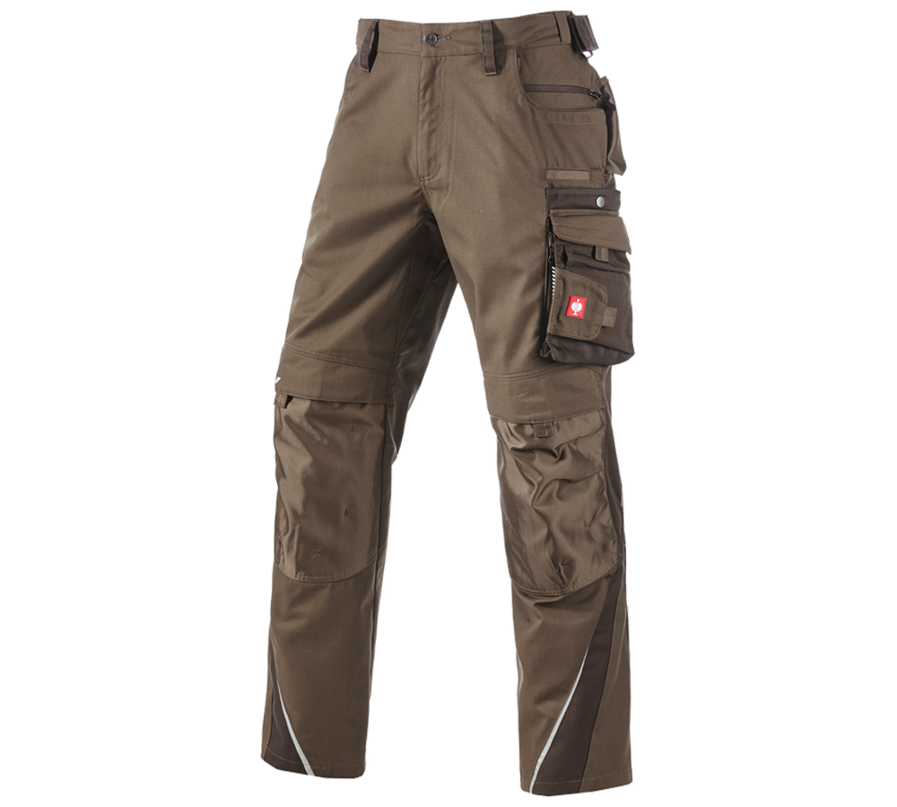 Pracovné nohavice: Zimné nohavice do pása e.s.motion + lieskový oriešok/gaštanová