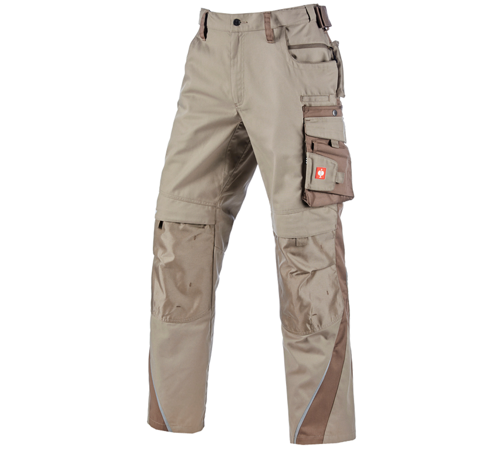 Pracovné nohavice: Zimné nohavice do pása e.s.motion + hlinená/rašelina