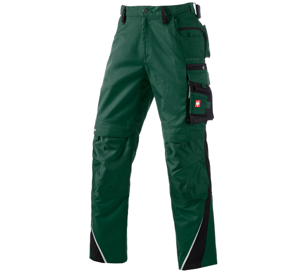 Pracovné nohavice: Zimné nohavice do pása e.s.motion + zelená/čierna