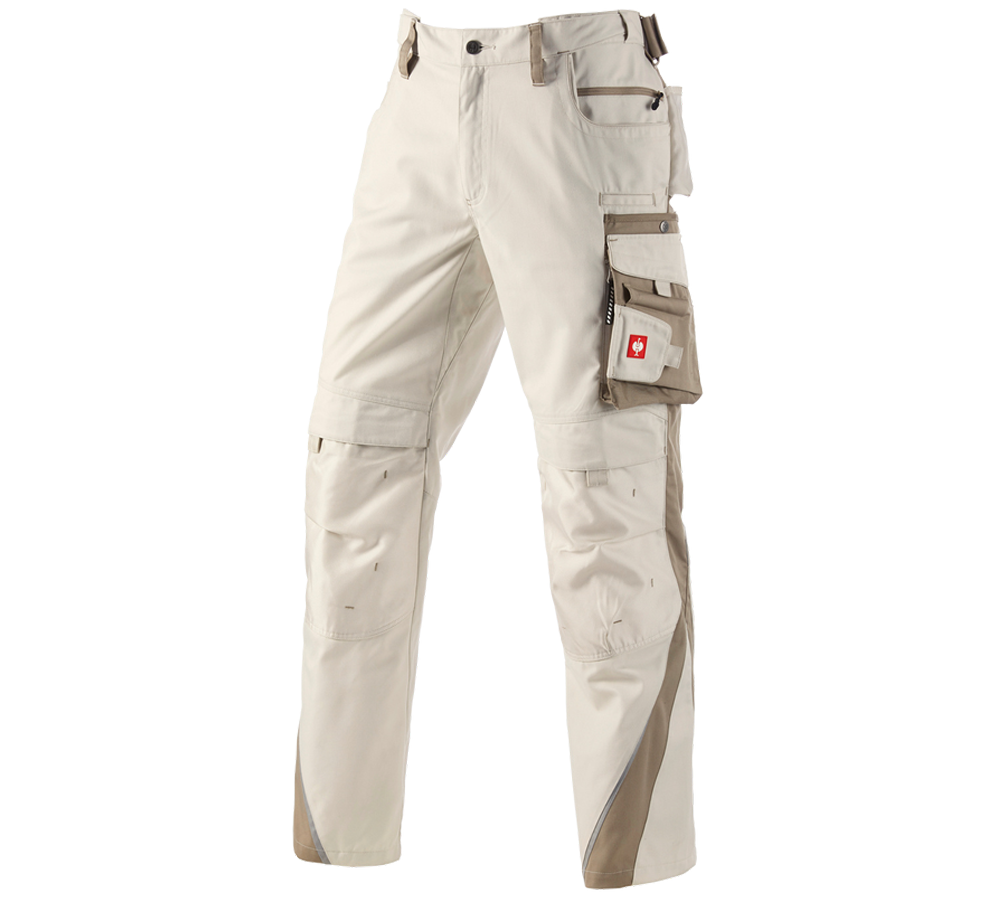 Pracovné nohavice: Nohavice do pása e.s.motion + sádrová/hlinená