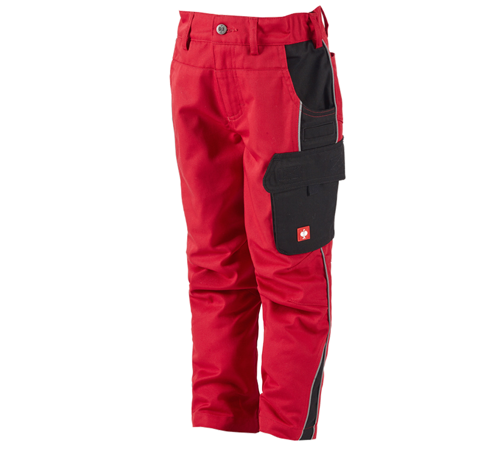 Nohavice: Detské nohavice do pása e.s.active + červená/čierna