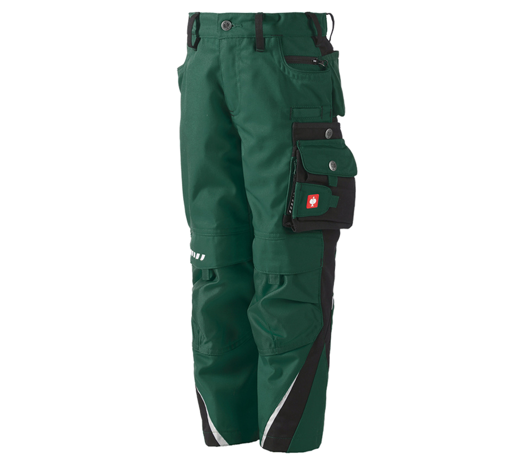 Nohavice: Detské nohavice do pása e.s.motion + zelená/čierna