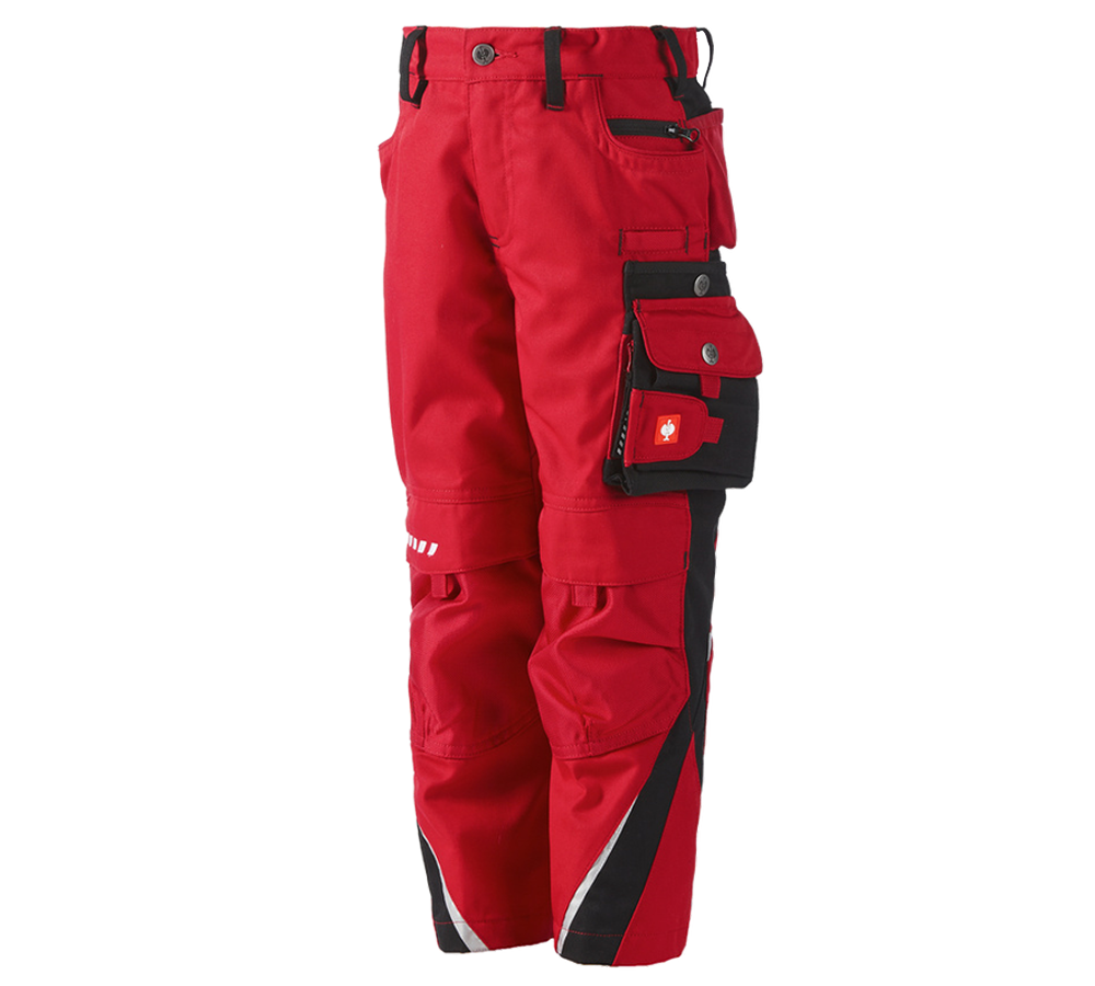 Nohavice: Detské nohavice do pása e.s.motion + červená/čierna