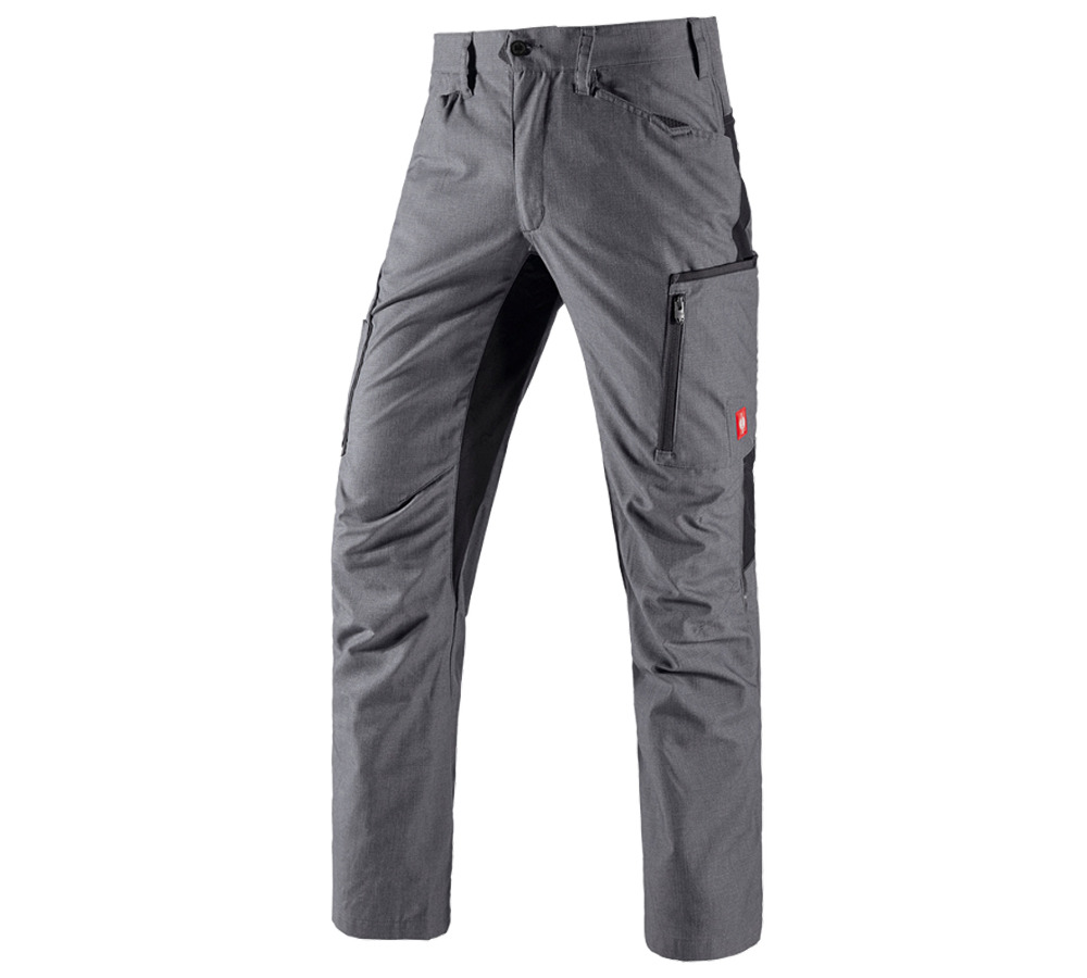 Pracovné nohavice: Nohavice do pása e.s.vision, pánske + cementová melanž/čierna
