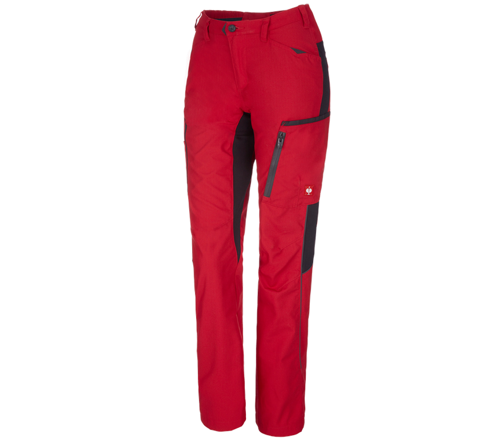 Pracovné nohavice: Dámske nohavice e.s.vision + červená/čierna
