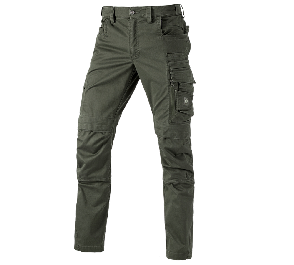 Pracovné nohavice: Nohavice do pása e.s.motion ten + maskáčová zelená