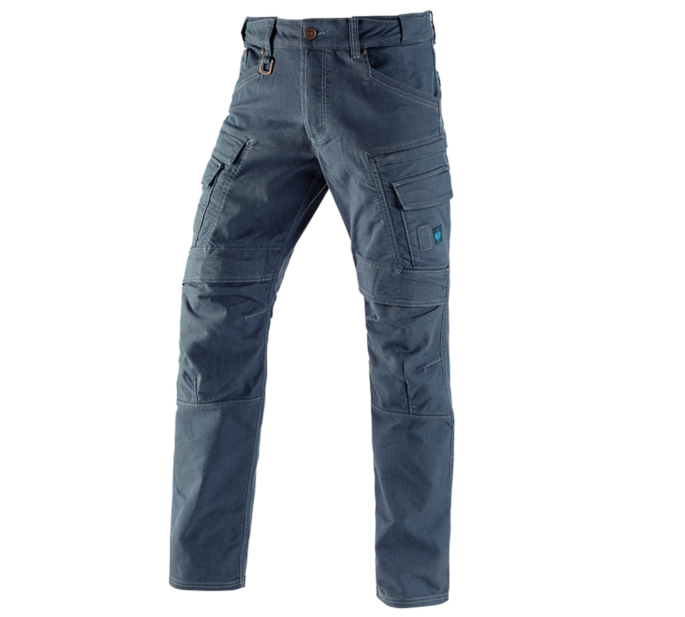 Pracovné nohavice: Pracovné cargo nohavice e.s.vintage + arktická modrá