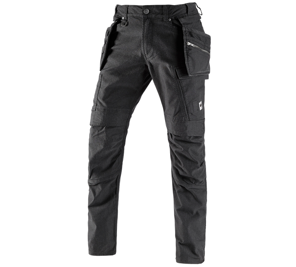 Pracovné nohavice: Puzdrové nohavice do pása e.s.vintage + čierna