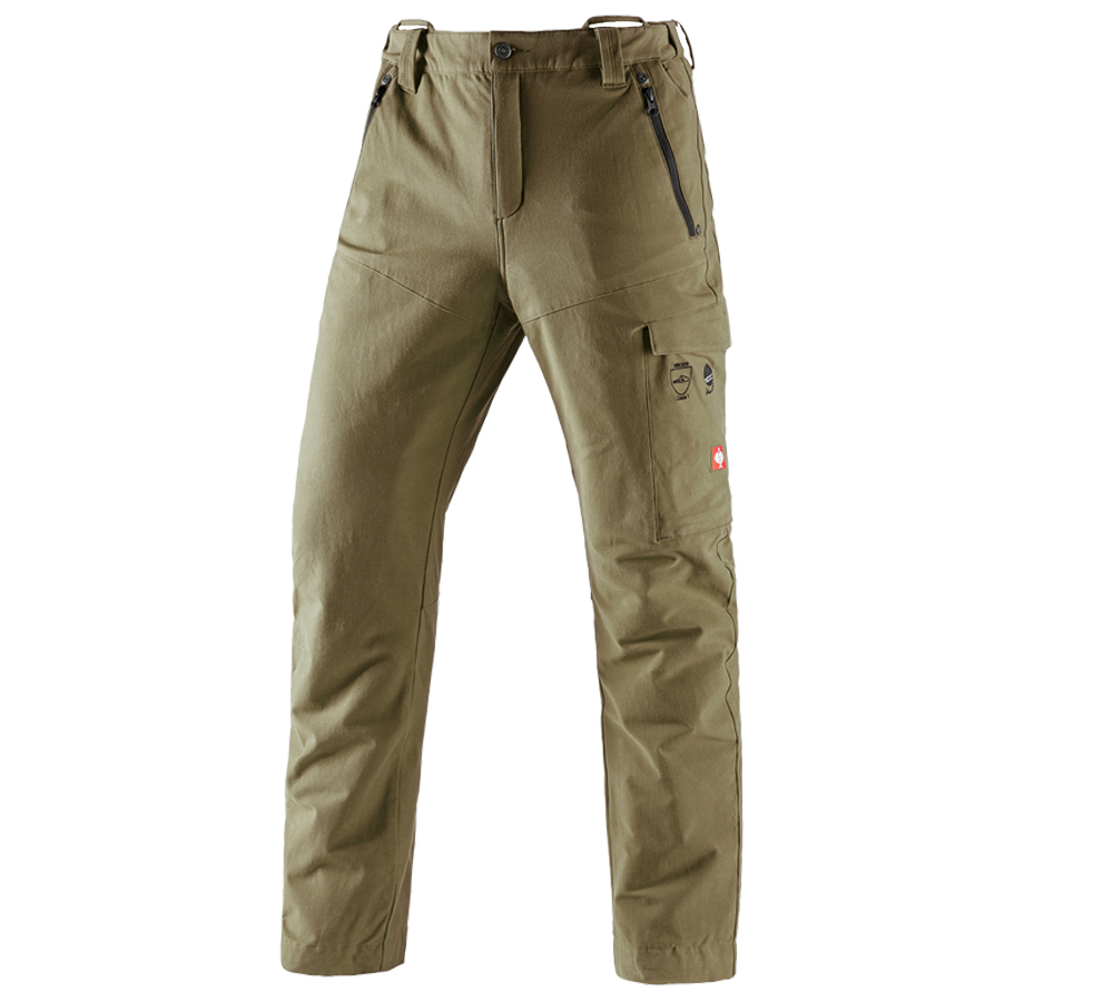 Pracovné nohavice: Les. nohav., ochr. proti prerez. e.s.cotton touch + bahenná zelená