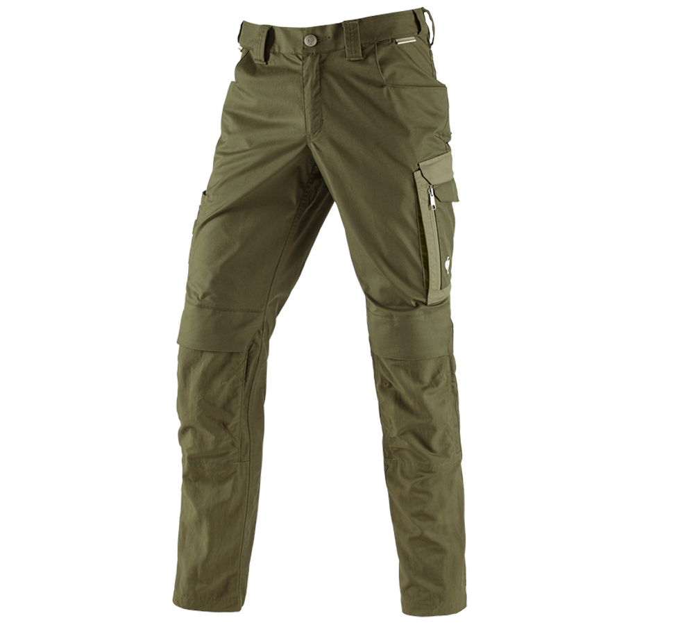 Pracovné nohavice: Nohavice do pása e.s.concrete light + bahenná zelená/kavyľová zelená