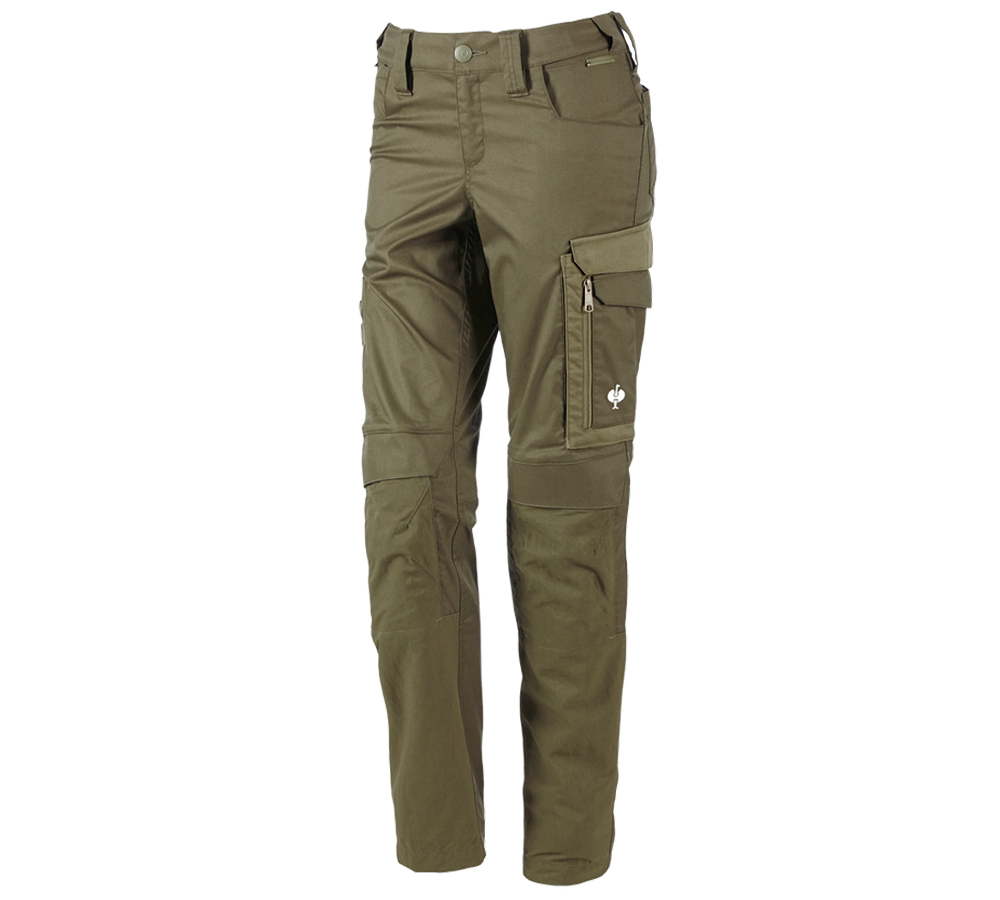 Pracovné nohavice: Nohavice do pása e.s.concrete light, dámske + bahenná zelená/kavyľová zelená