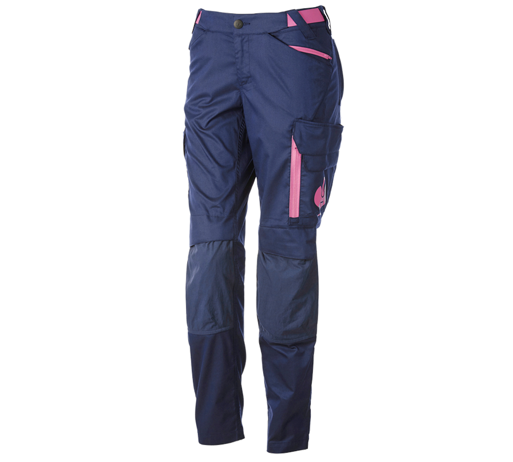 Pracovné nohavice: Nohavice do pása e.s.trail, dámske + tmavomodrá/ružová tara