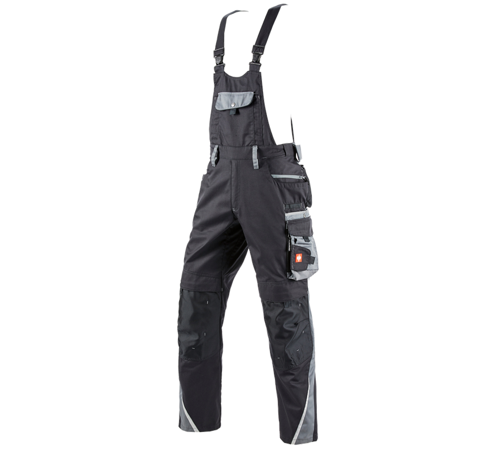 Pracovné nohavice: Nohavice s náprsenkou e.s.motion zima + grafitová/cementová