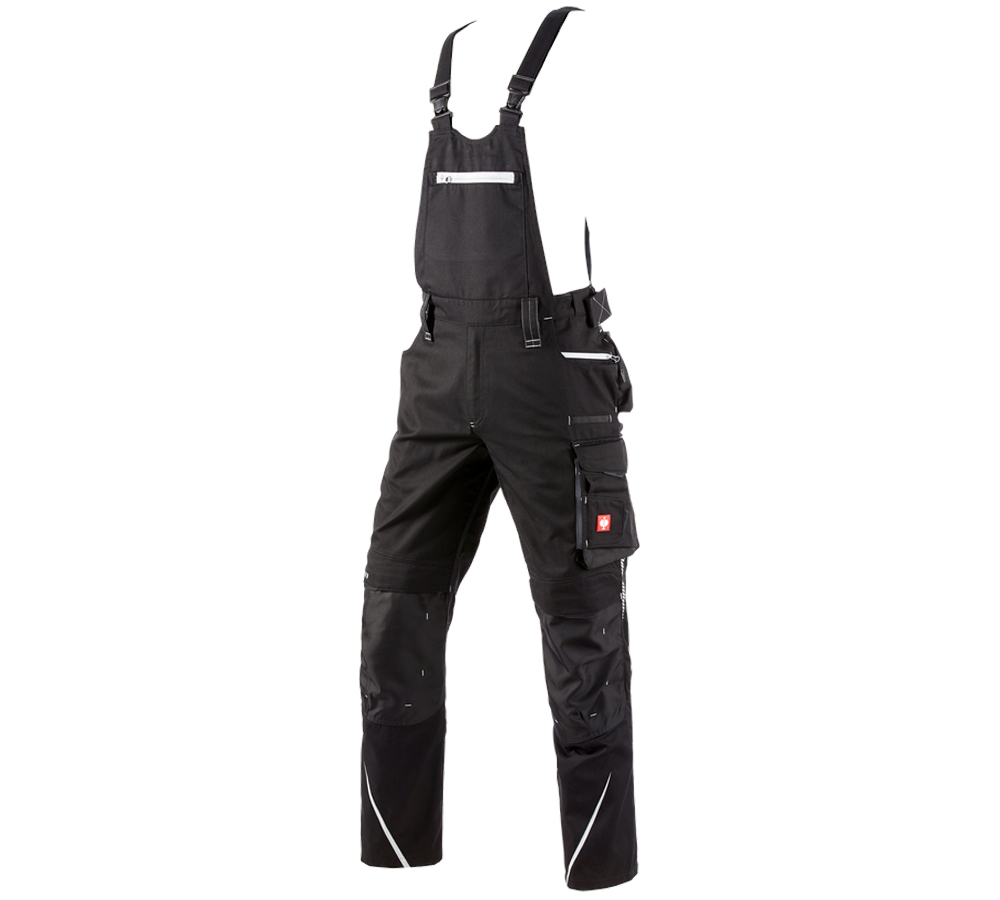 Pracovné nohavice: Nohavice s náprsenkou e.s.motion 2020 + čierna/platinová