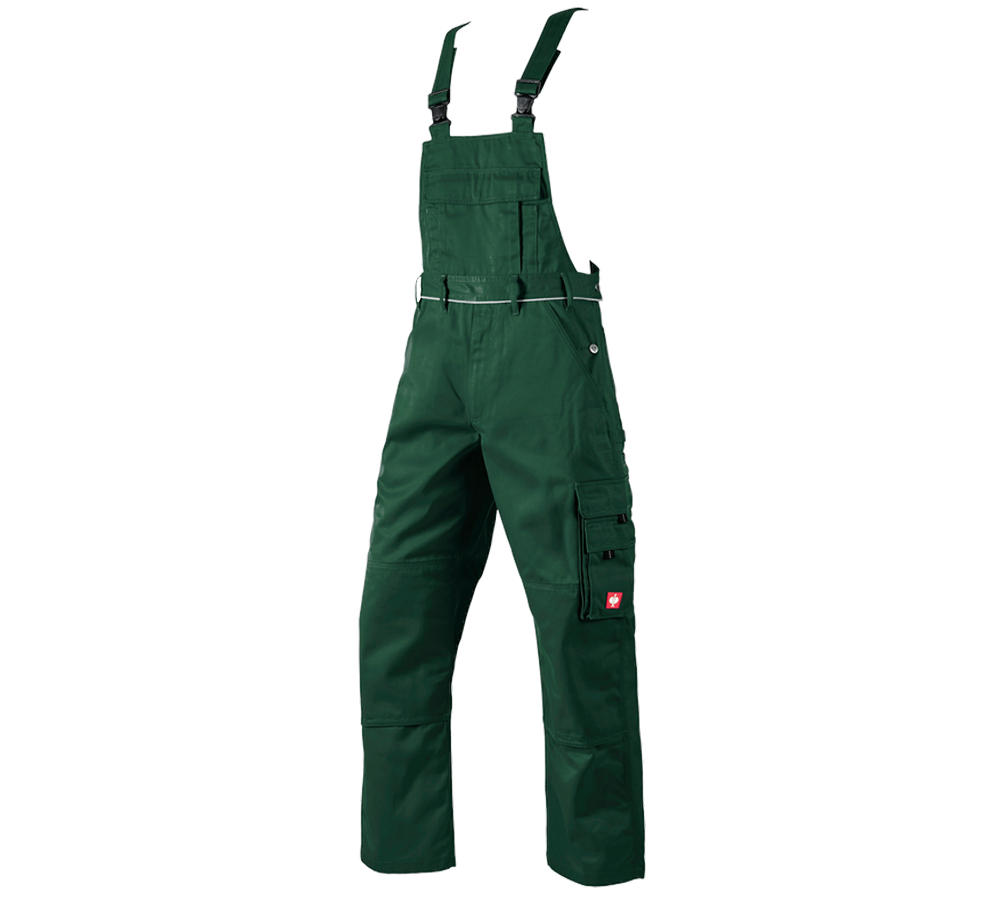 Pracovné nohavice: Nohavice s náprsenkou e.s.classic + zelená