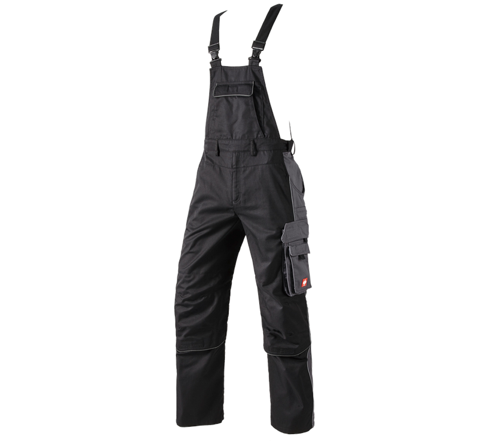 Pracovné nohavice: Nohavice s náprsenkou e.s.active + čierna/antracitová
