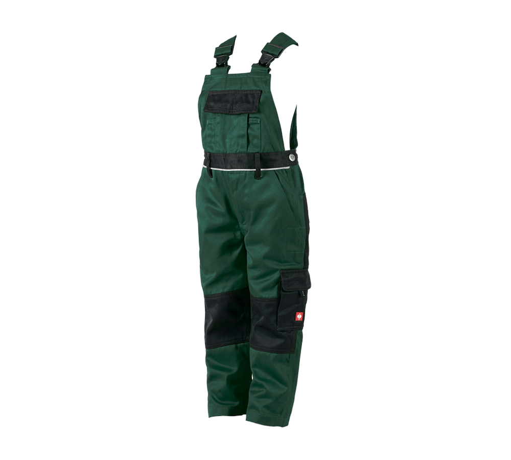 Nohavice: Detské nohavice s náprsenkou e.s.image + zelená/čierna