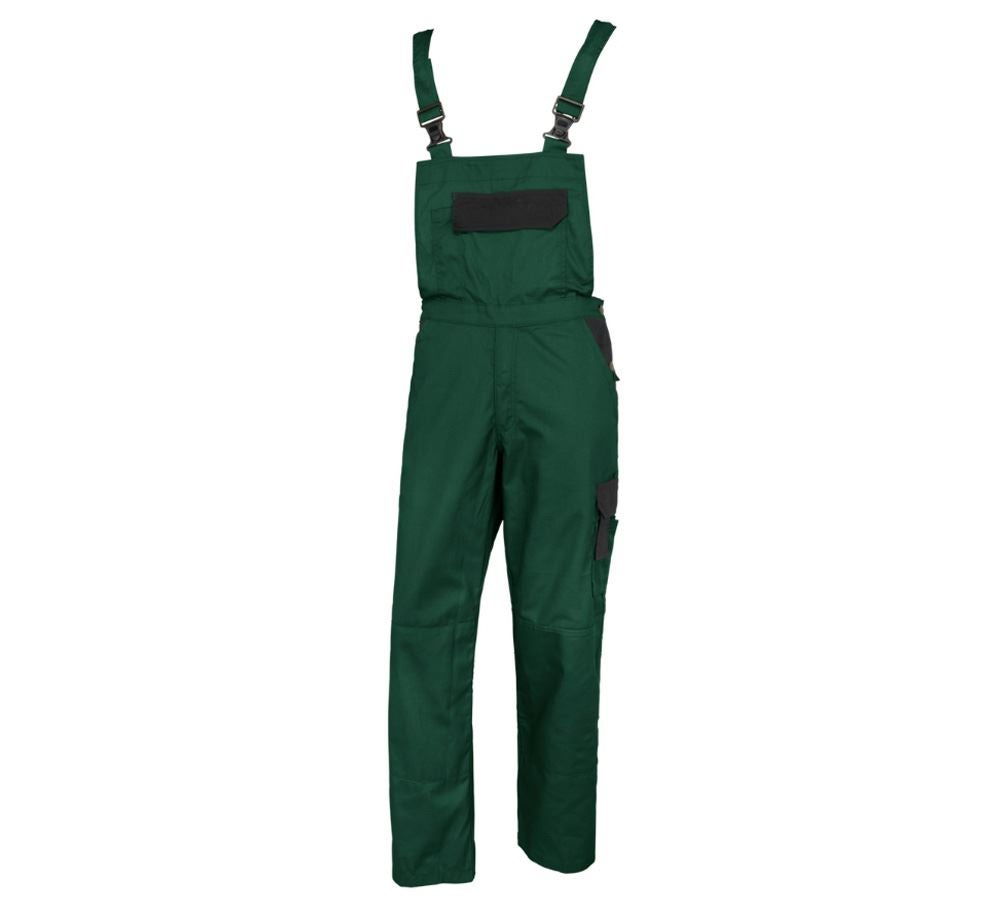 Pracovné nohavice: Nohavice s náprsenkou STONEKIT Odense + zelená/čierna