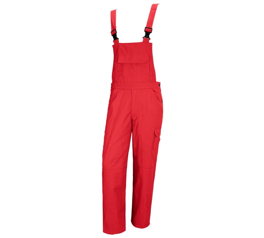 Pracovné nohavice: Nohavice s náprsenkou STONEKIT Aalborg + červená