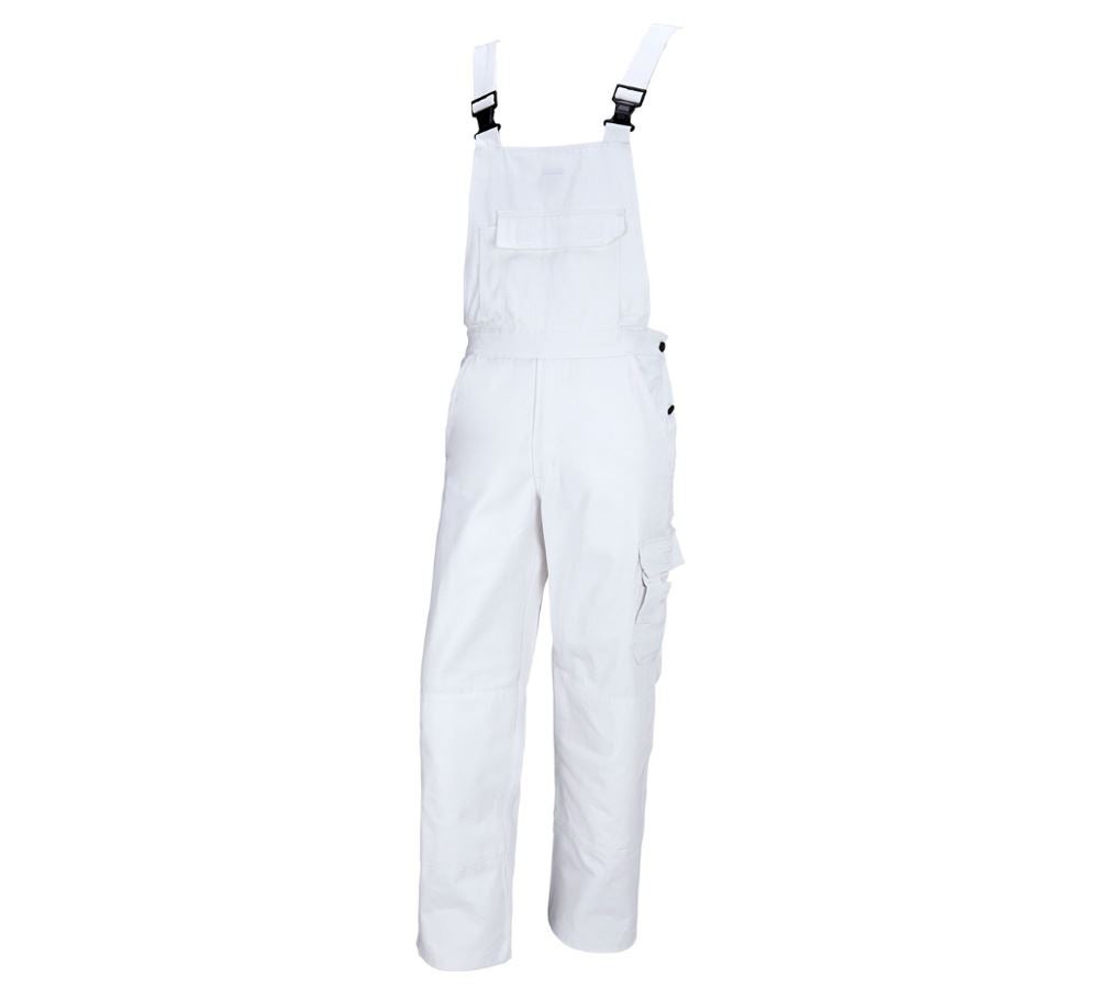 Pracovné nohavice: Nohavice s náprsenkou STONEKIT Aalborg + biela