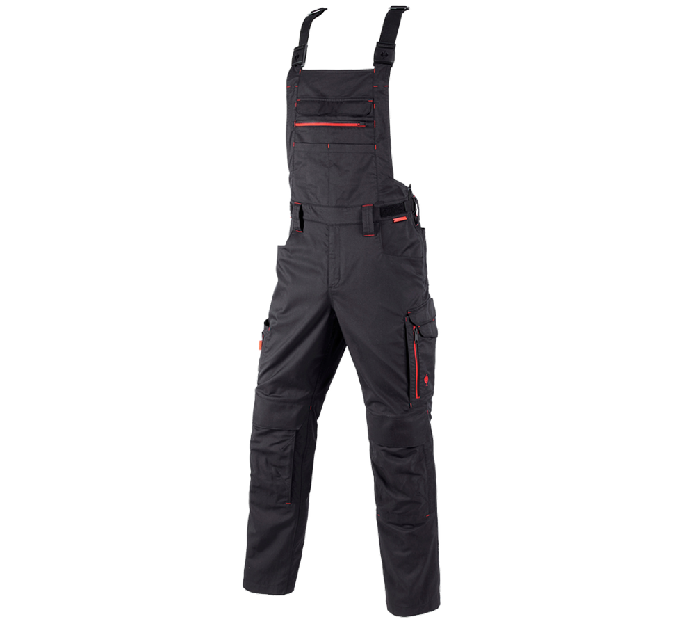 Pracovné nohavice: Nohavice s náprsenkou e.s.concrete light allseason + čierna