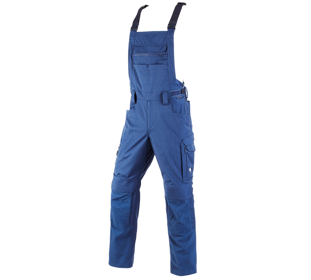 Témy: Nohavice s náprsenkou e.s.concrete solid + alkalická modrá