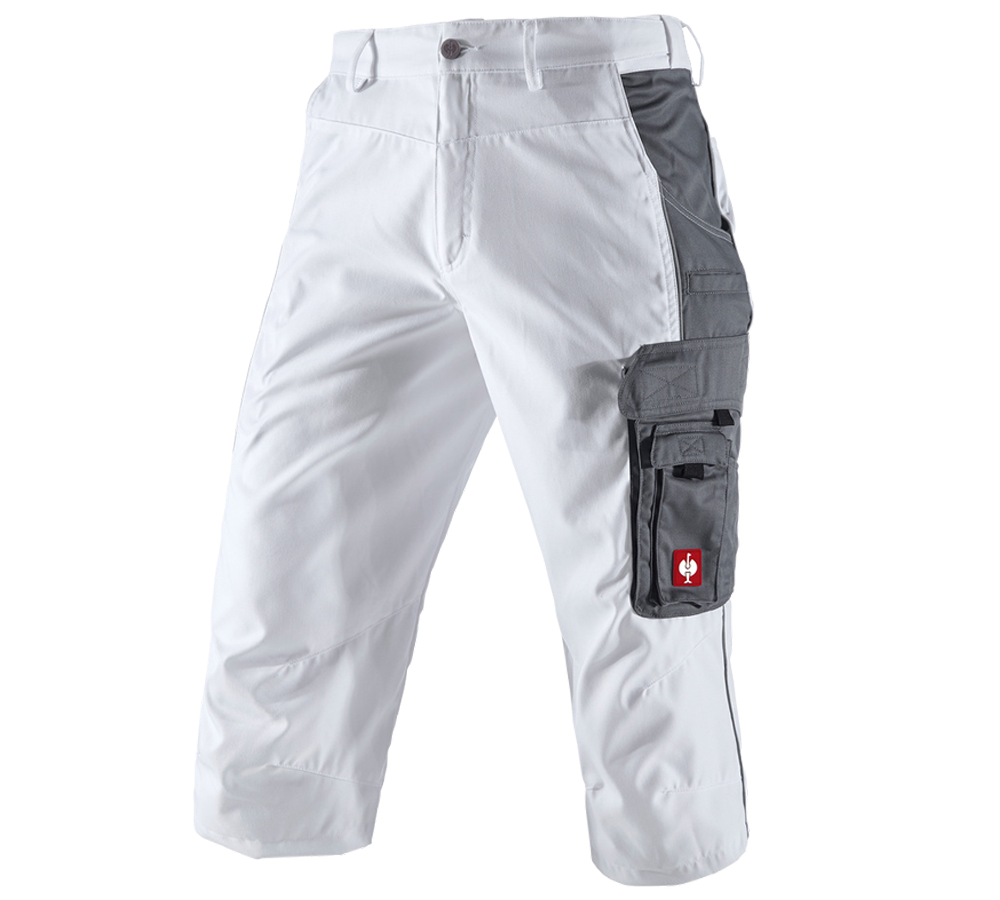 Pracovné nohavice: Pirátske nohavice e.s.active + biela/sivá